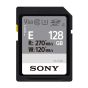 Tarjeta de memoria Sony  SDXC UHS-II  SF-E128GB T2 V30 Clase10 Lectura: 270MB/S, Escritura: 120MB/S