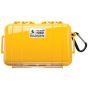 Estuche Pelican 1050 amarillo clear Micro Case