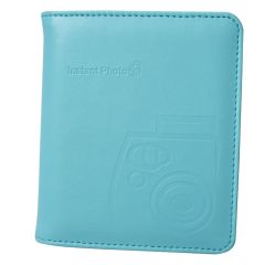 ALBUM PIEL 64 FOTOS AZUL - INSTAX