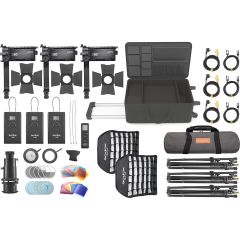 Kit de Iluminación Godox de 3 Lámparas LED S60-D