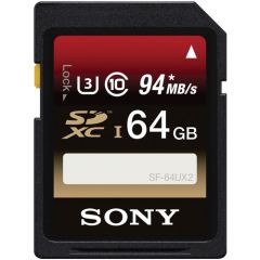 Tarjeta de memoria Sony 64GB SDXC V30 UHS I- ③ Clase 10 Lectura: 94MB/S Escritura: 70MB/S
