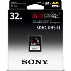 Tarjeta de memoria Sony 32GB UHS II- ③ Memory Card Class 10 Transfer Speed: 300MB/S