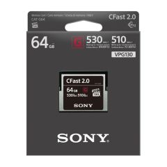 Tarjeta Sony Cfast 64GB / Profesional 64GB Cfast Transfer Speed : 530MB/S, Writing Speed: 510MB/S