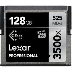 Tarjeta De Memoria Lexar 128GB CFAST 2.0 3500X Professional