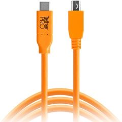 Cable Tether Tools TetherPro USB-C MACHO A MICRO-USB 2.0B MACHO 5-PIN (CUC2515-ORG)