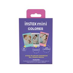 Cartucho Fujifilm Instax Mini 3-Pack Colores Sky Blue + Pink Lemonade + Macaron