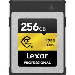 Memoria Lexar CFexpress 256GB Type B Card Gold Serie —Up to 1750MB/s read, up to 1500MB/s write Professional