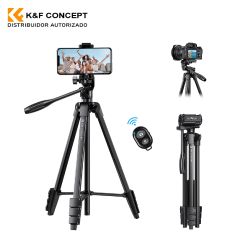 Tripie de aluminio K&F Concept para celulares y camaras (B174A1)
