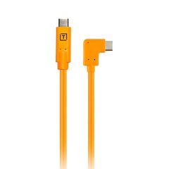 Cable Tether Tools USB-C a USB-C en ángulo recto TetherPro 20" (50cm)