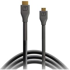 Cable Tether Tools Mini-HDMI a HDMI con Ethernet TetherPro (negro 1')