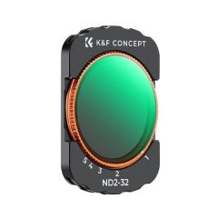 Filtro Magnético K&F Concept VND2-32 de la serie NANO-X con revestimiento verde para DJI Osmo Pocket 3 (de 1 a 5 pasos)