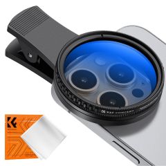Filtro Polarizador CPL K&F Concept para cámaras y teléfono inteligente con clip de 52 mm 