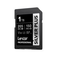 Memoria Lexar 1TB SDXC Professional SILVER PLUS UHS Up to 205MB/s read, 150MB/s write speed