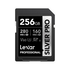 Memoria Lexar 256GB SDXC Silver Pro Class 10, U3, V60,  up to 280MB/s read, up to 120MB/s write