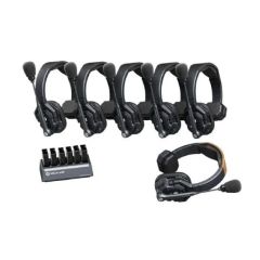 Hollyland Solidcom SE-6S Sistema de Intercomunicación con 6 Headsets (Dual Battery Version)