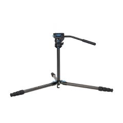 Tripie Sirui  de fibra de carbono con Cabezal de Video Fluido, Columna CentST-124+VA-5X