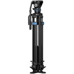 Tripie Sirui de Video de fibra de carbono SQ75 con cabezal hidráulico S5