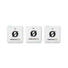 Sistema de micrófono RODE inalámbrico digital compacto doble Wireless ME, en color Blanco