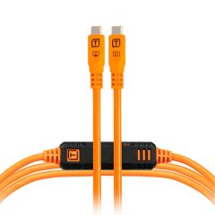 Cable USB-C TetherPro Optima de Tether Tools (4,5 m, naranja de alta visibilidad) CUC15G2ORG