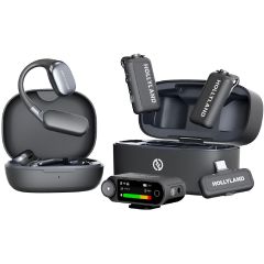 Hollyland LARK MAX 2 Ultimate Combo, Kit con 2 TX, USB-C RX, Cámara RX y Audífonos de Monitoreo