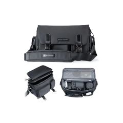 Bolsa bandolera K&F Concept Urban Wander (Color negra, Cap.10 litros) KF13.142