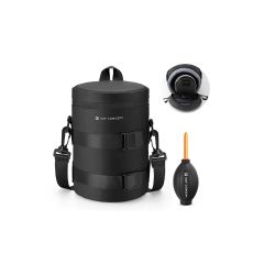 Estuche Resistente K&Fc Concept para lente fotográfico Tamaño XL-Extra Grande Color Negro (KF13.203)