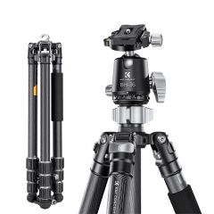 Tripie K&F Concept para Cámara X284C4+BH-36T Fibra de Carbono con Cabezal 360°