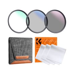 Kit de Filtros K&F Concept MCUV+CPL+ND4 58mm Revestimiento Serie Nano K