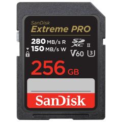 Memoria SanDisk SD 256GB UHS-II U3 V60 EXTREME PRO 280 MB/s