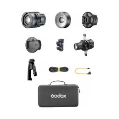 Kit Lámpara LED Godox RS60R RGB con Accesorio de Proyección + Estuche