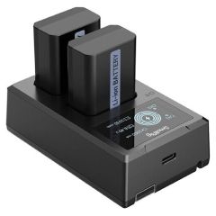 Kit de 2 Baterías NP-FW50 y Cargador Dual SmallRig 3818, 1030mAh / 7.62Wh