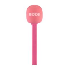 Adaptador de Mano RODE para Wireless GO Rosa. Interview GO Pink Handle and pop filter attachmen
