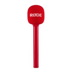 Adaptador de Mano RODE para Wireless GO Rojo. Interview GO Red Handle and pop filter attachment