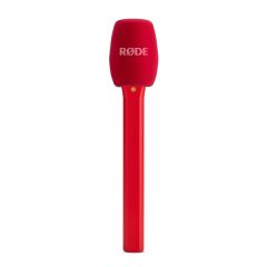 Adaptador de mano para Wireless Micro Rojo. Interview Micro Red Handle and pop filter attachment for Wireless