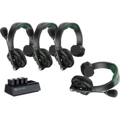 Hollyland Solidcom SE Pro-4S Sistema de Intercomunicación con 4 Headsets (1.9 GHz)