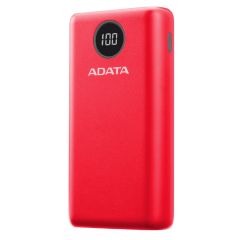 Cargador Portatil Digital Powerbank Adata P20000QCD Rojo