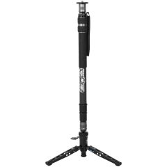 Monopié modular Sirui SVM-145P de fibra de carbono con ajuste rápido y base de 3 patas con pedal