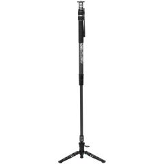 Monopié modular Sirui SVM-165P de fibra de carbono de despliegue rápido y base de 3 patas con pedal