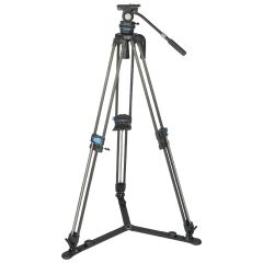 Kit de tripie de vídeo de media copa Sirui SQ75 de 75 mm con cabezal fluido S5X
