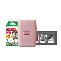 Impresora Instax Mini Link Rosa FUJIFILM + Marco + 2-Pack