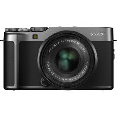 Cámara Fujifilm X-A7 acero + XC15-45mm