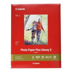 Papel Canon Plus Glossy II PP-301 8.5X11 20 Hojas