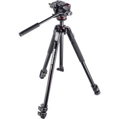 Tripie Manfrotto Aluminio 3SECC. C/Cabeza Fluida MHXPRO-2W MK190X3-2W