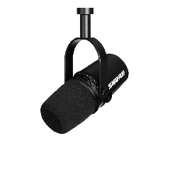 Microfono Shure MV7-K para Podcast Negro