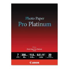 Papel Fotográfico Pro Platinum Canon  PT-101 8.5X11 20 Hojas