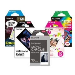 Cartucho Fujifilm Instax Mini 5-Pack Comic, Black, Candy Pop, Rainbow y Mono Chrome