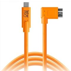 Cable Tether Tools de Conexión TetherPro de Angulo Recto USB-C A 3.0 Micro-B