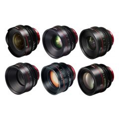 Lente de Cine Canon EF Cinema 6 Prime Lens Kit CN-E14, 24, 35, 50, 85, 135mm