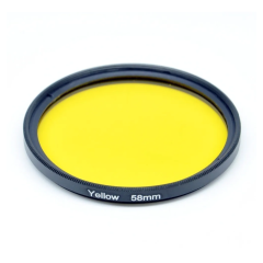 Filtro 58mm Amarillo para lente de cámara