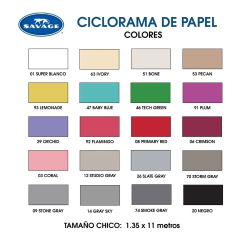 Ciclorama Savage 2.18x11mm 2 Pack Fondo De Papel Colores a Elegir